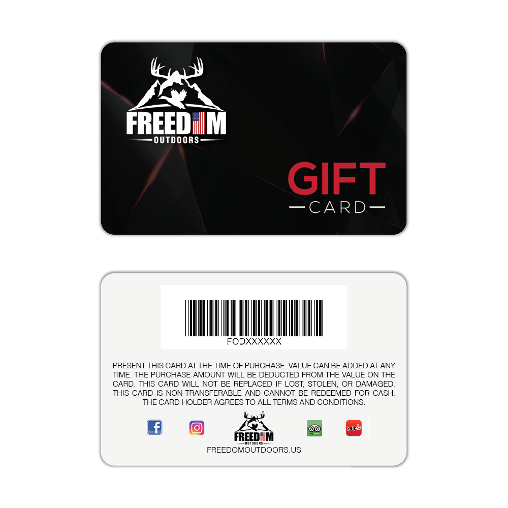 Freedom Outdoors Gift Cards