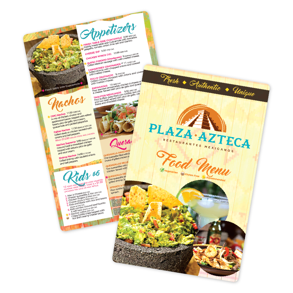 Custom Menu/Signage - 5.5