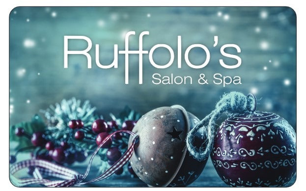 Blue Background With Berries And Bells- Gift Cards (WO101163)