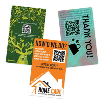 Custom 5" x 3" Review Cards