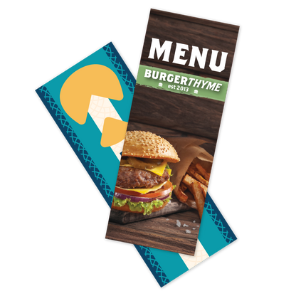 Custom Long Menu - 4.25" x 11"