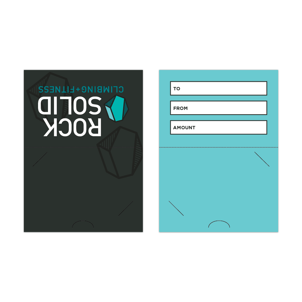 Rock Solid Climbing Rock Solid Gift Card Backer