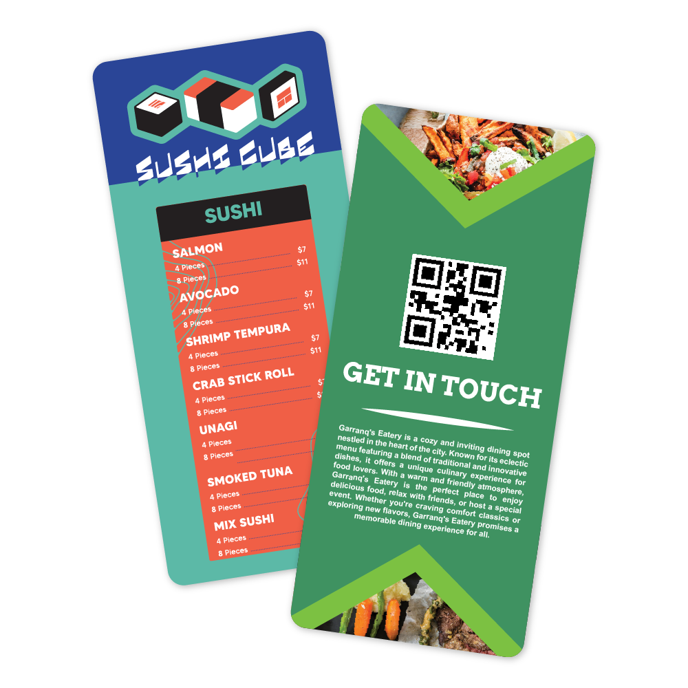 Custom Long Menu/Signage - 4