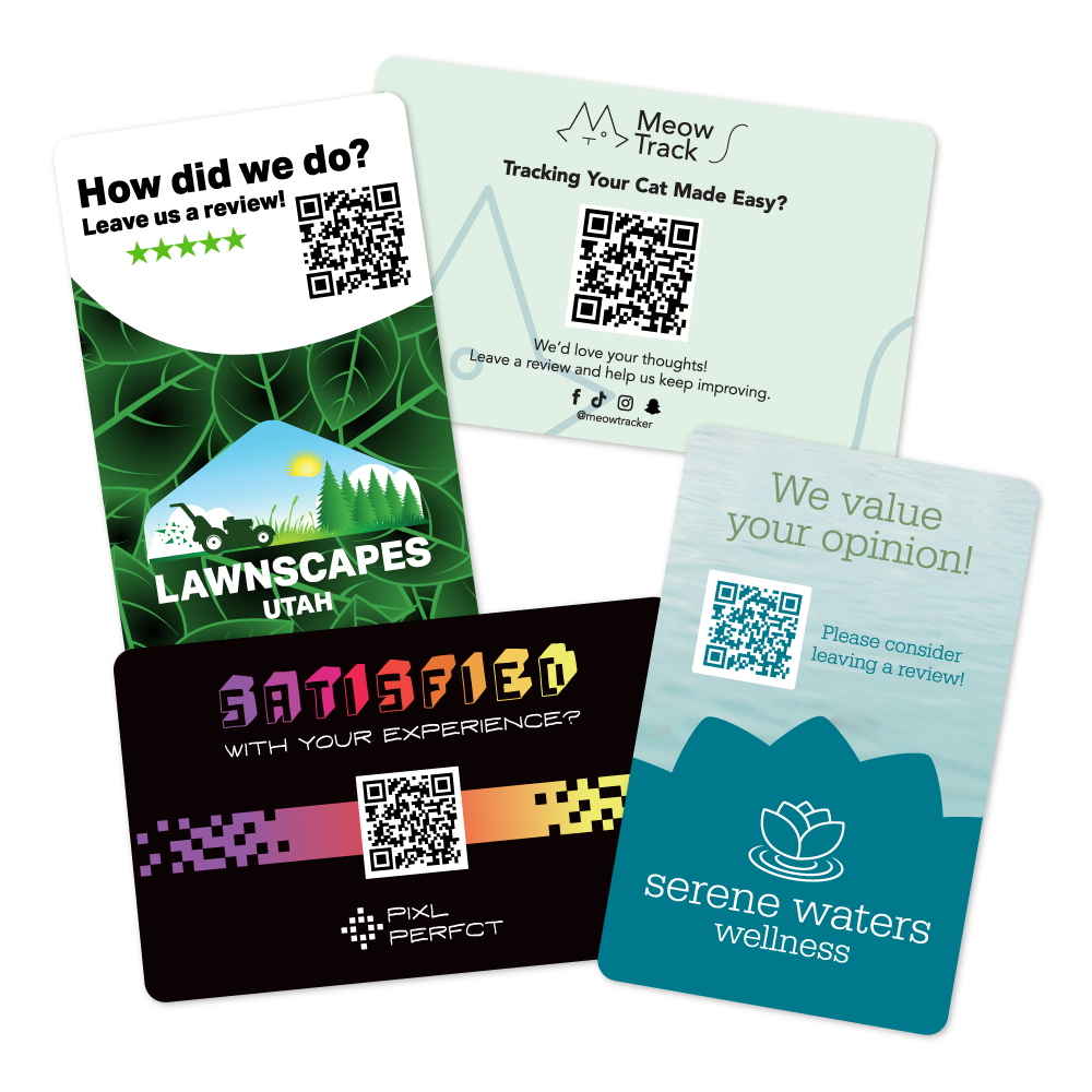 Custom Standard 2.125" x 3.375" Review Cards