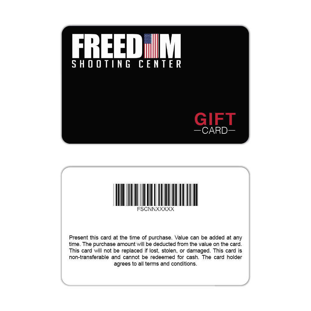 Freedom Outdoors Shooting Center Gift Cards