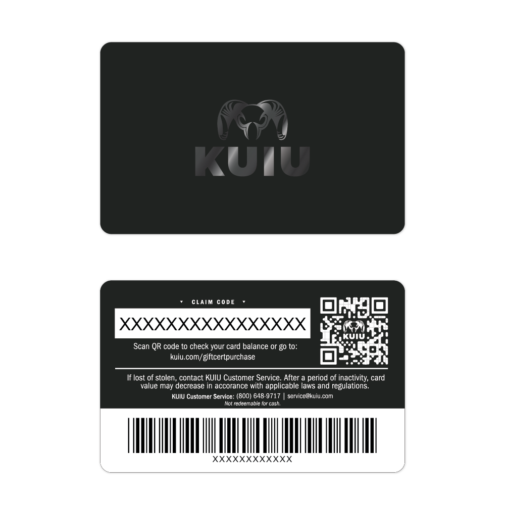 KUIU Black Foil Gift Card