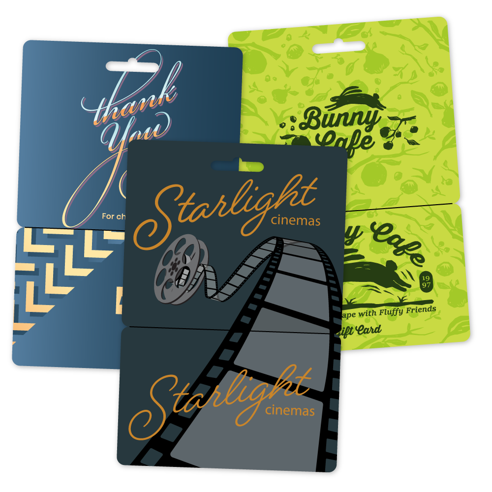 Gift Cards with Breakaway Hanger