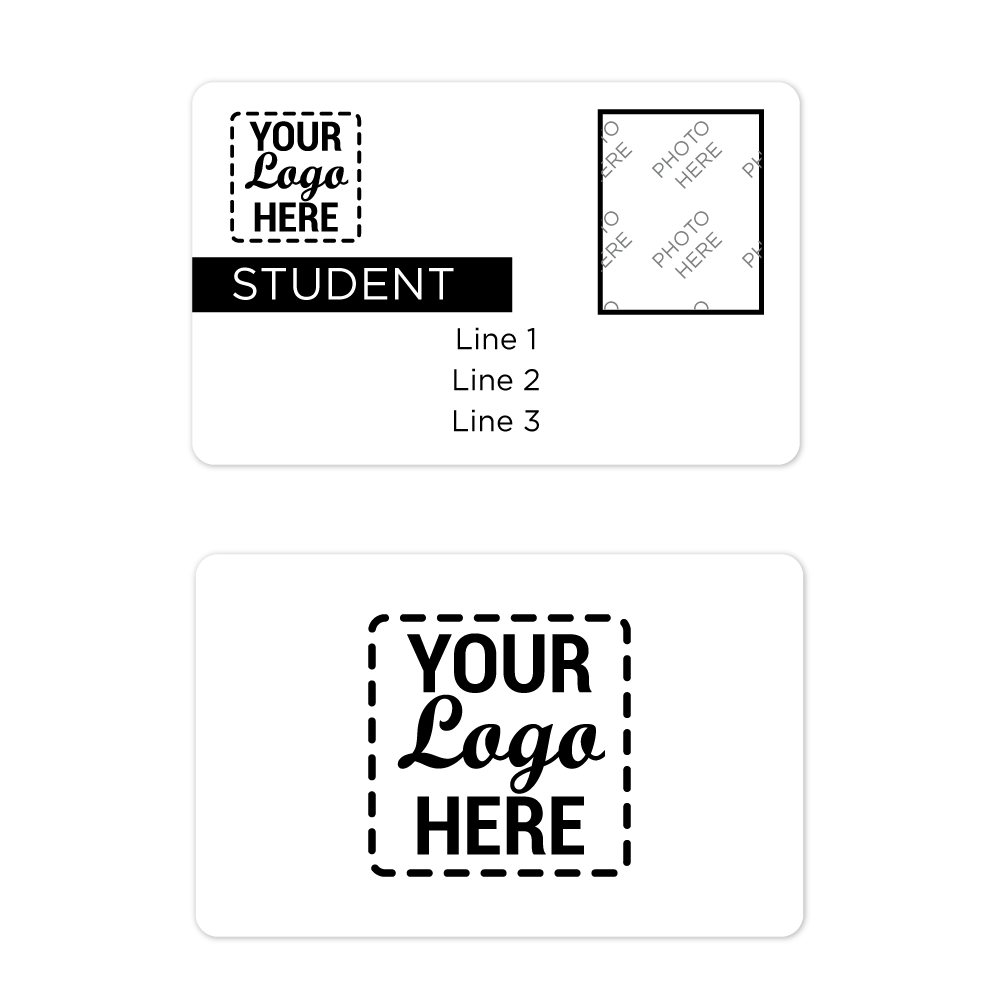 Black & White Horizontal ID Badges