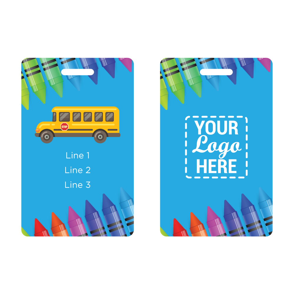 School Bus Bag Tags