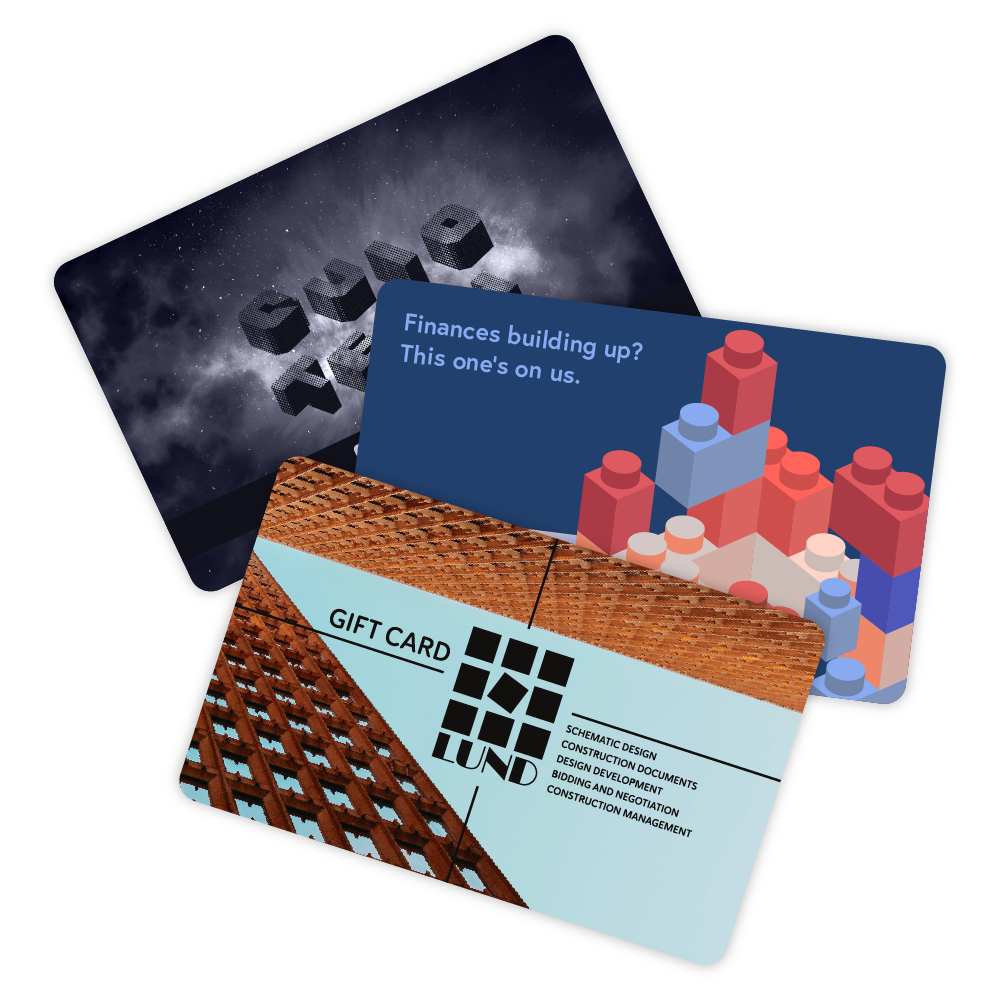 Fully Custom Gift Cards for Verosa Clients