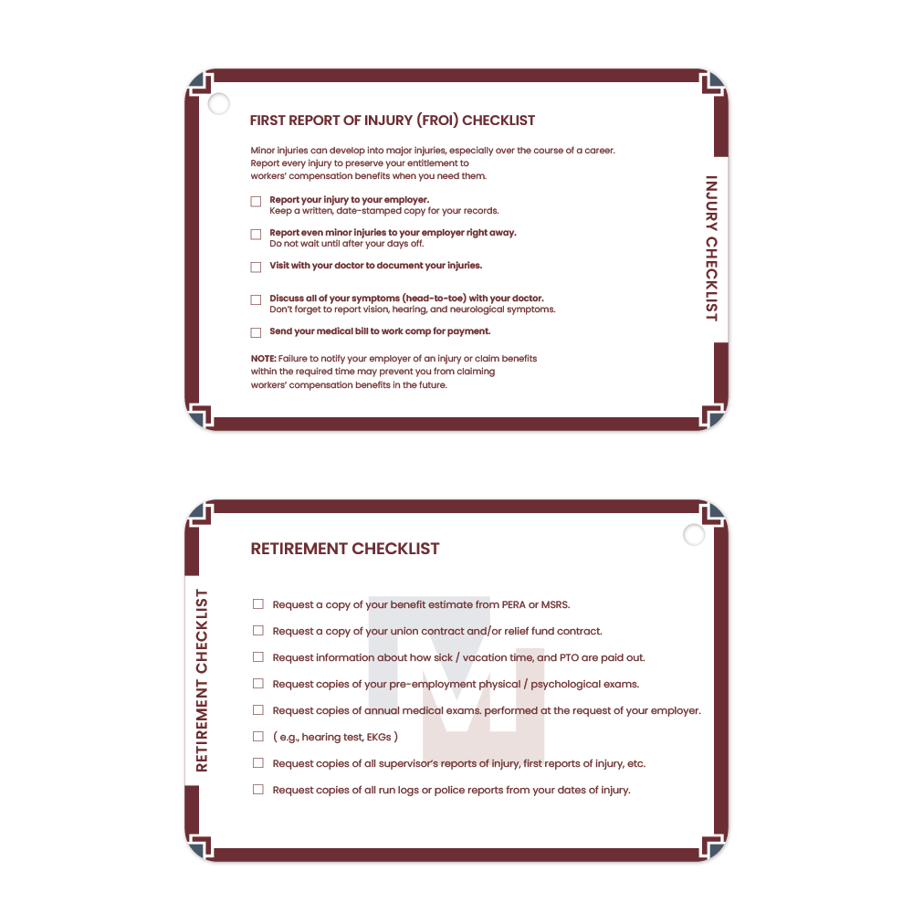 Meuser Law Ring Cards - 7 Page Version