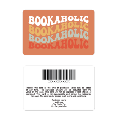 Bookaholic Gift Cards