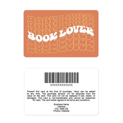 Book Lover Gift Cards
