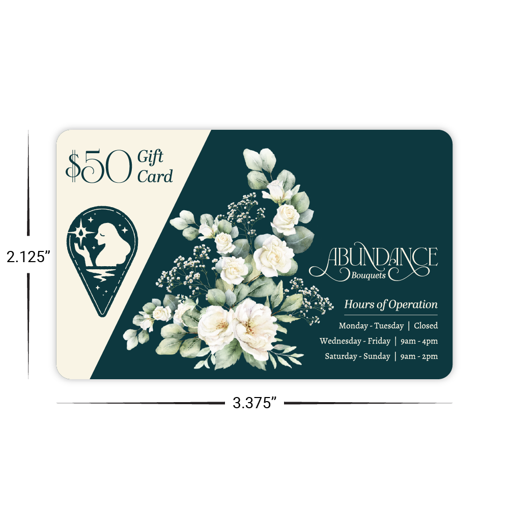 gotFlowers Fully Custom Gift Cards