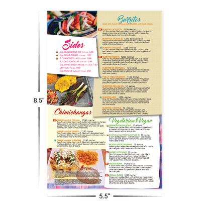 Custom Menu/Signage - 5.5" x 8.5"