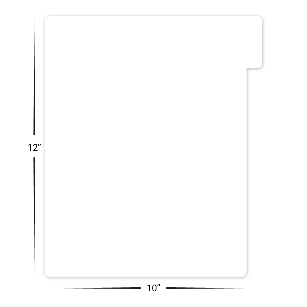 Custom Tabbed (Page 1) Menu/Signage - 10