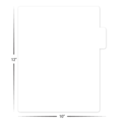 Custom Tabbed (Page 2) Menu/Signage - 10" x 12"