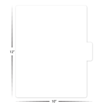 Custom Tabbed (Page 3) Menu/Signage - 10" x 12"