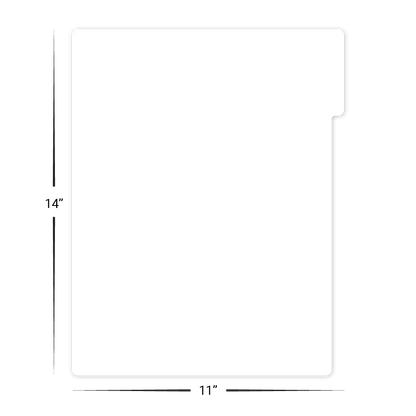 Custom Tabbed Menu/Signage - 11" x 14"
