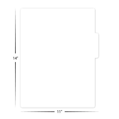 Custom Lower Tabbed Menu/Signage - 11" x 14"