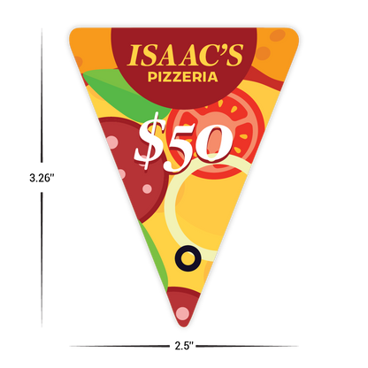 Pizza Shape - Custom Selflane Gift Cards