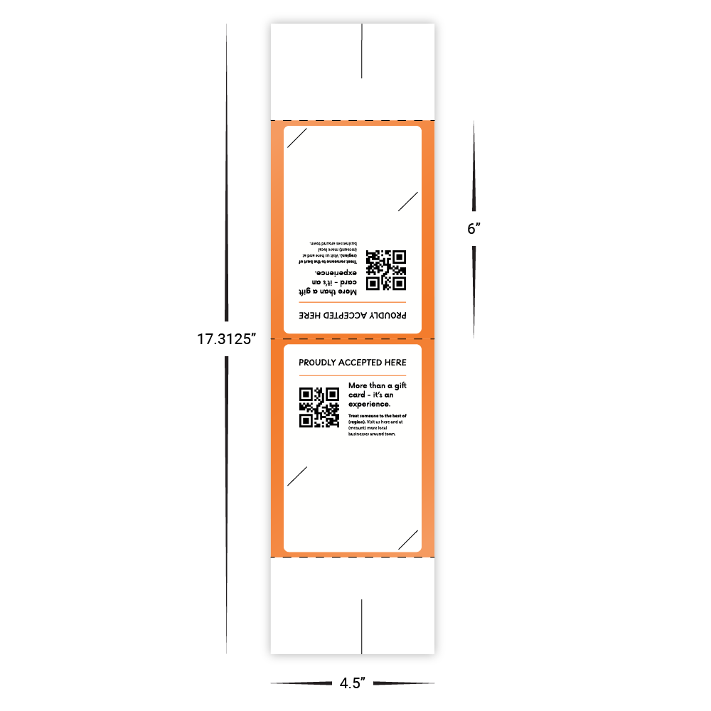 Custom Table Tents with Card Slot