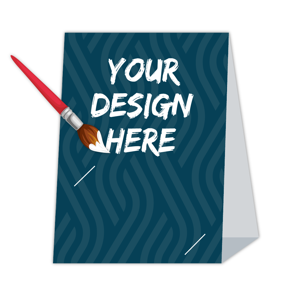 Custom Table Tents with Card Slot