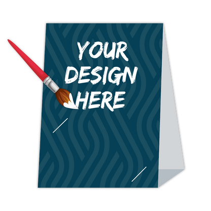 Custom Table Tents with Card Slot