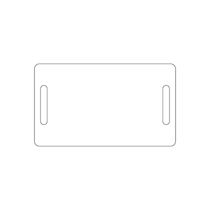 Custom Plastic 3.6" x 2.1" Two Large Slot Luggage Tags