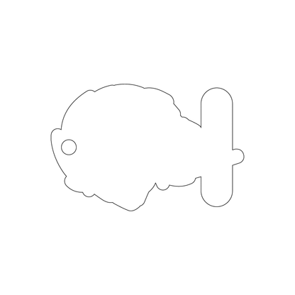 Custom Plastic 3.195" x 2.1" Lion Head Shape Tags