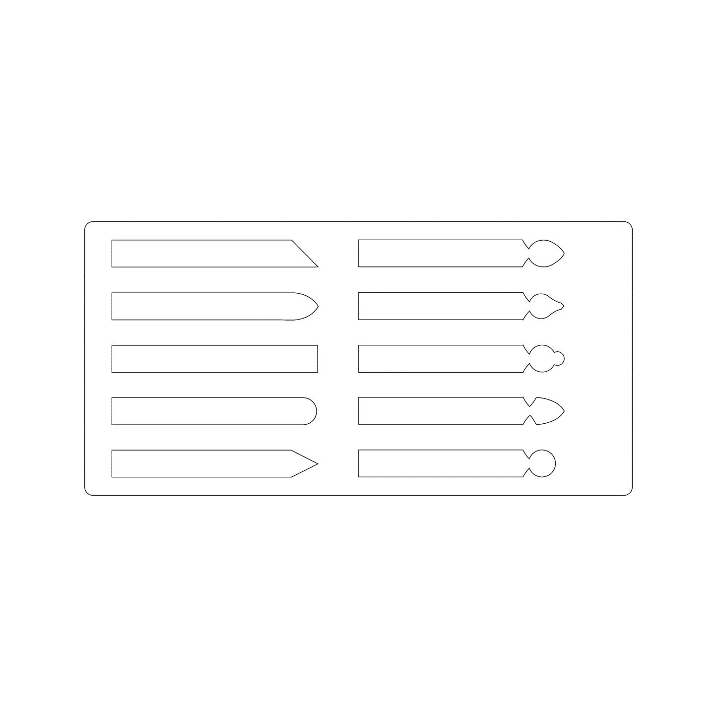 Custom Plastic 4" x 8" Fence Post Punch-Out Stencils
