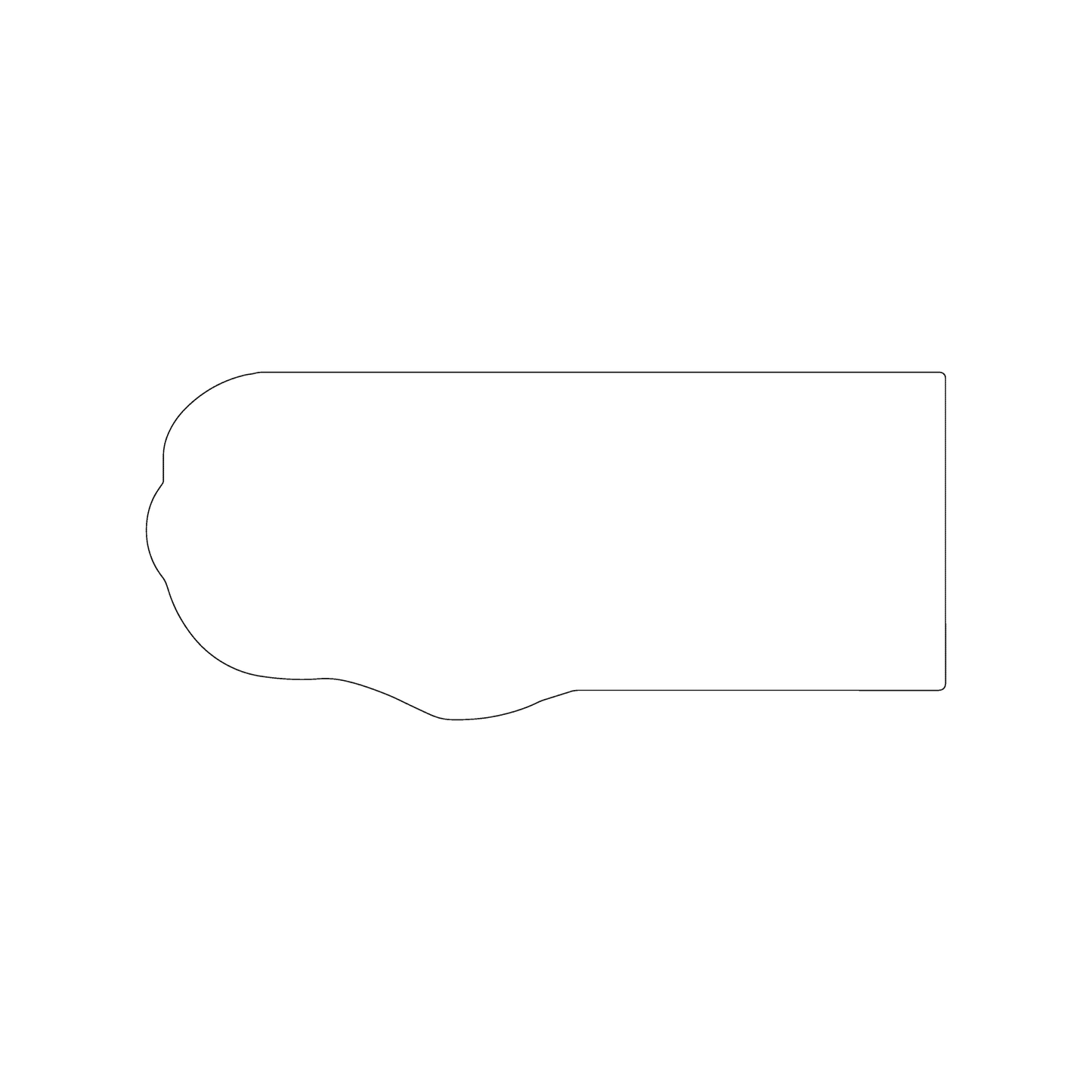Custom Plastic 5.75" x 2.5" Glove Shape Cards