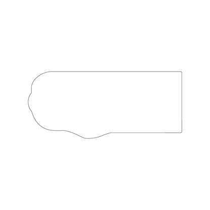 Custom Plastic 5.75" x 2.5" Glove Shape Cards