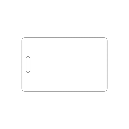 Custom Plastic 3.375" x 2.125" Vertical Badges