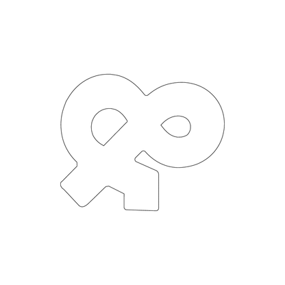 Custom Plastic 3" x 2.5" Ampersand Shape Cards