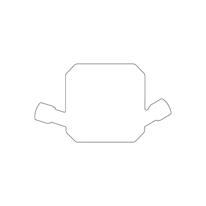 Custom Plastic 3.3692" x 1.9344" Cards with Handles