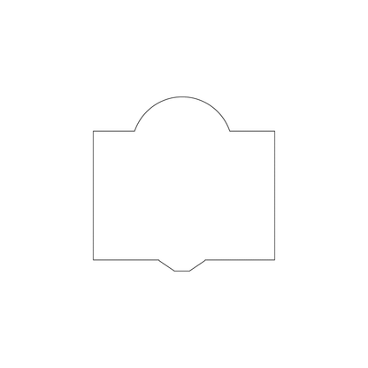 Custom Plastic 2.5" x 2.4" Lightbulb Banner Cards