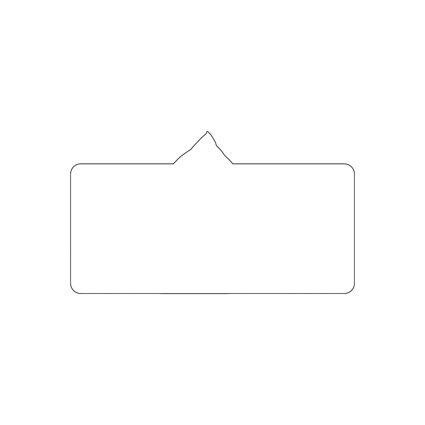 Custom Plastic 3.5" x 2" Word Bubble Cards