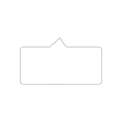 Custom Plastic 3.5" x 2" Word Bubble Cards
