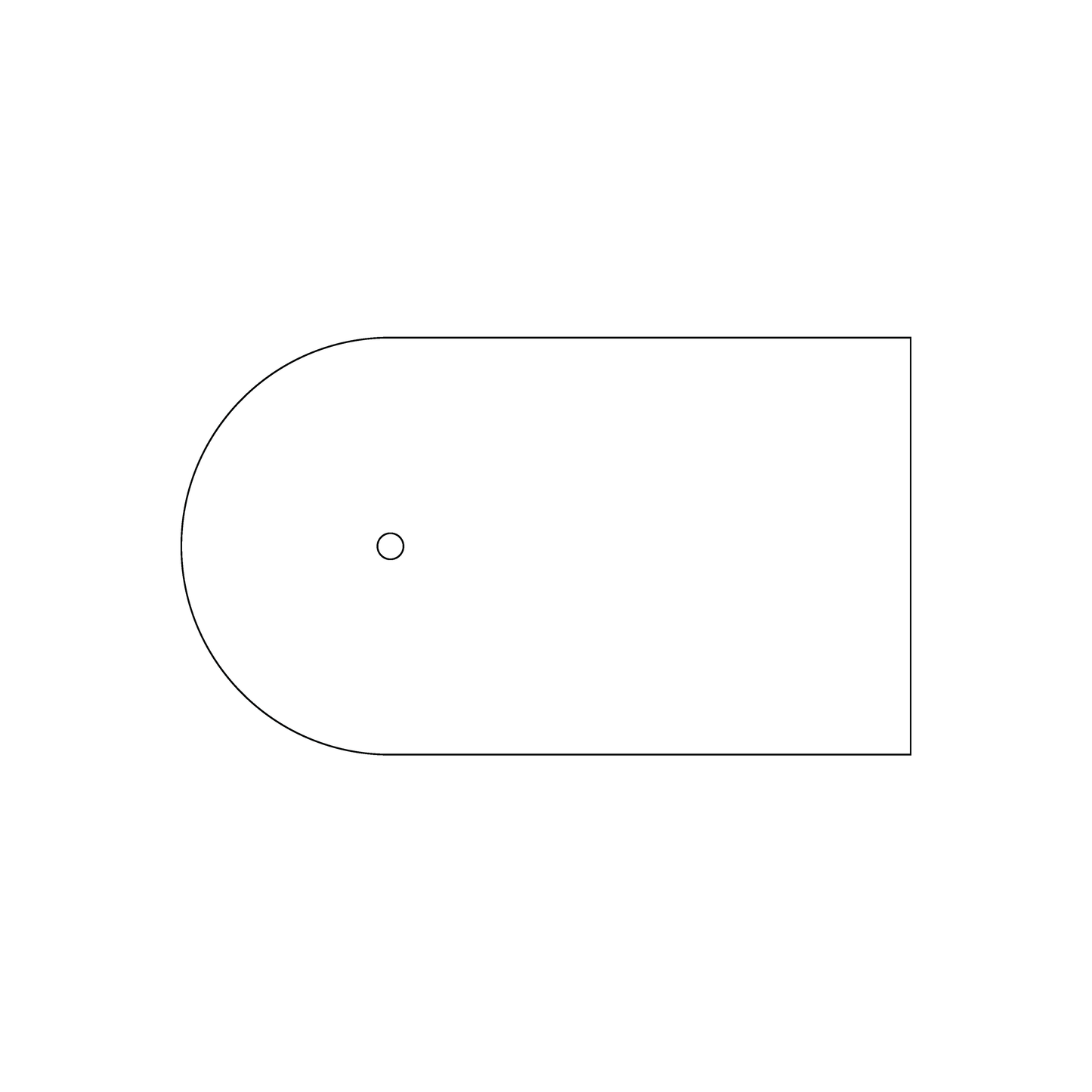 Custom Plastic 3.5" x 2" Rounded Cards with Hole