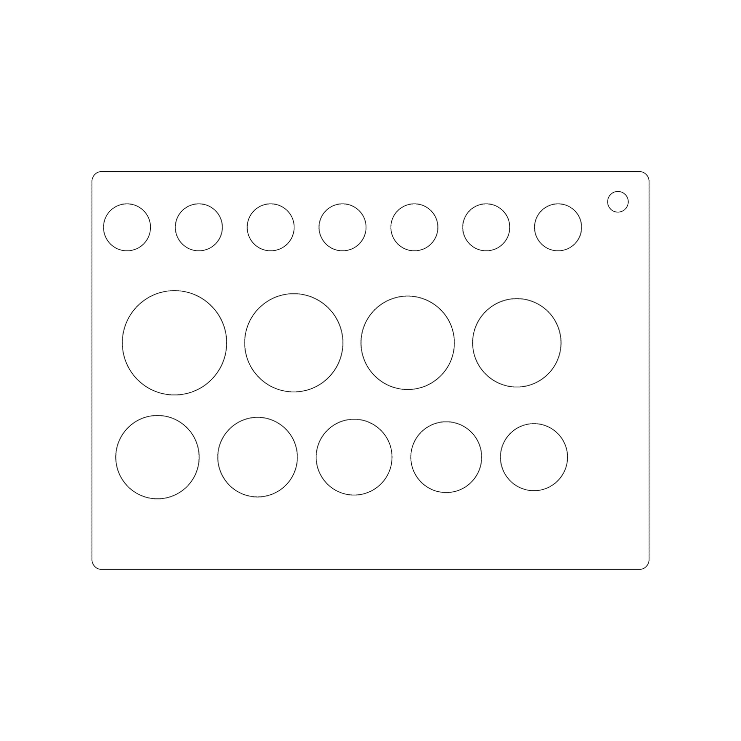 Custom Plastic 5" x 7" Size Chart Cards with Holes