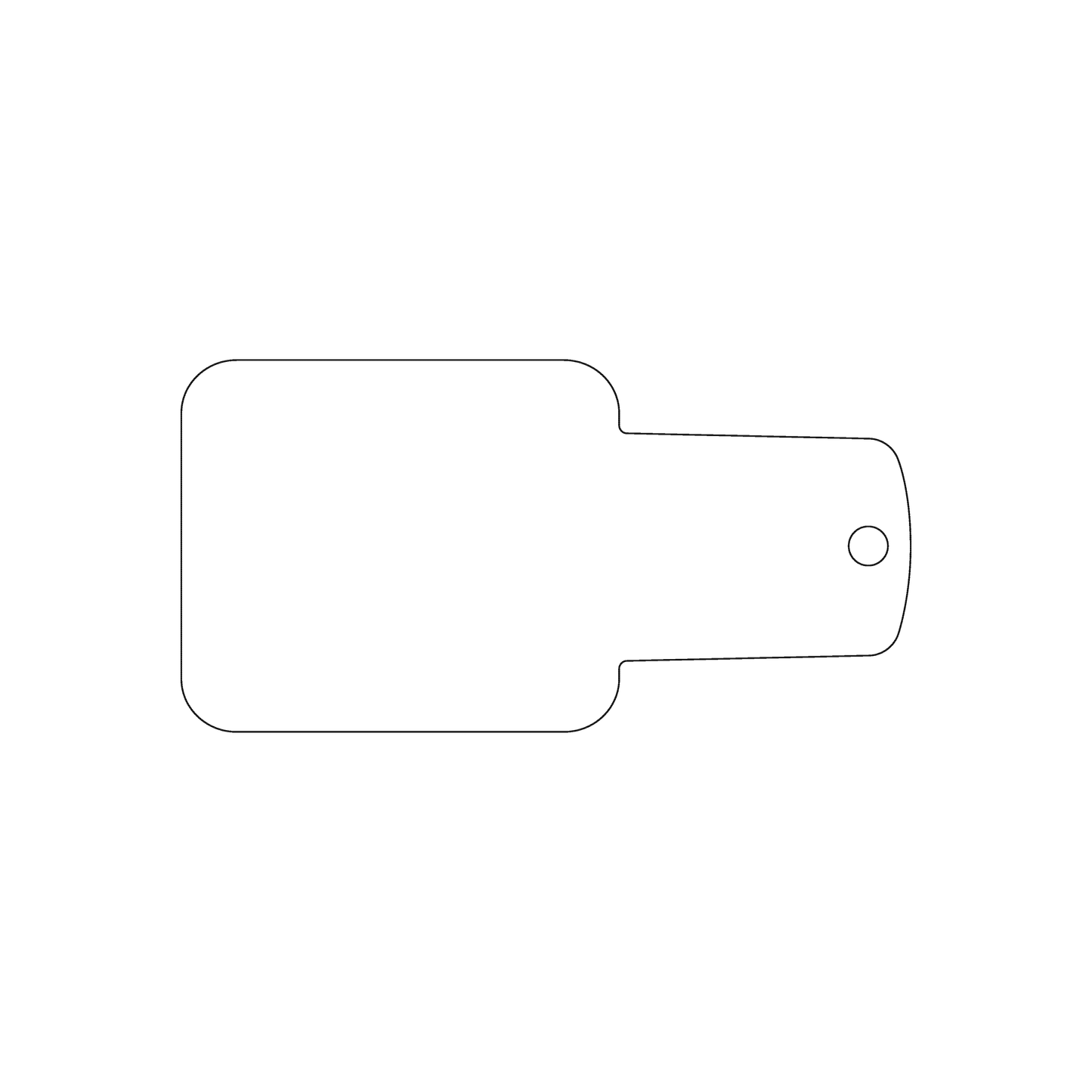 Custom Plastic 1.784" x 3.5" Nail Polish Shape Key Tags
