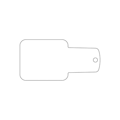 Custom Plastic 1.784" x 3.5" Nail Polish Shape Key Tags