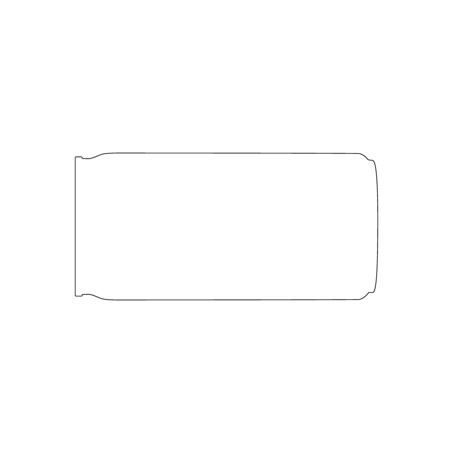 Custom Plastic 1.7" x 3.5" Can Shape Cards
