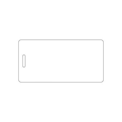 Custom Plastic 4.25" x 2.125" Luggage Tags with Slot
