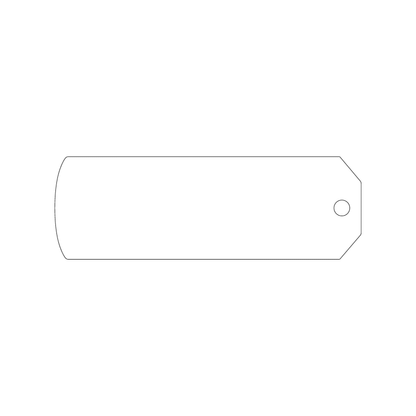 Custom Plastic 2.01" x 6" Long Tags