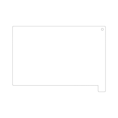 Custom Plastic 7.76" x 11" Tabbed V1 Signage