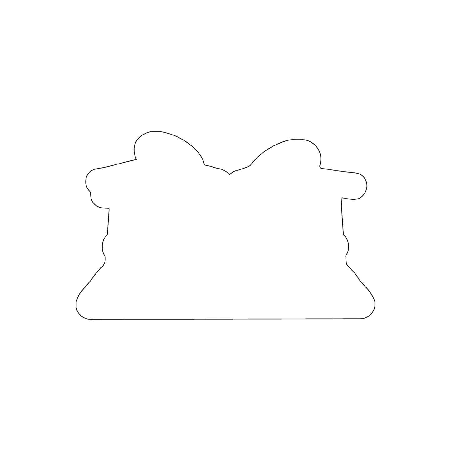 Custom Plastic 3.375" x 2.125" Drum Set Shape Cards