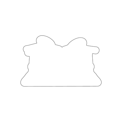 Custom Plastic 3.375" x 2.125" Drum Set Shape Cards