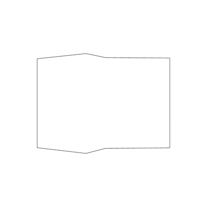 Custom Plastic 3.4" x 2.56" Open Chest Shape Cards